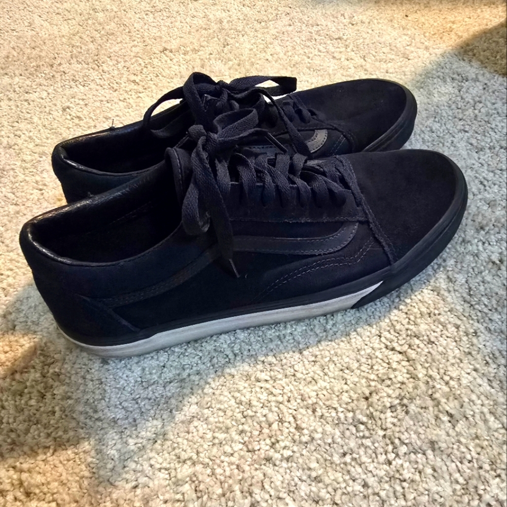 VANS Old Skool Mono Bumper Navy/True White Shoes Mens size 10